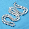 ABS Plastic Imitation Pearl Round Beads X-MACR-S789-8mm-01-3