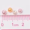 Barely Pink Mix Pearlized Glass Pearl Beads HY-X006-4mm-01-4