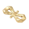 Brass Bowknot Connector Charms KK-O100-03G-2