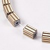 Electroplate Non-magnetic Synthetic Hematite Beads Strands G-P367-K-3