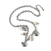 Summer Beach 304 Stainless Steel & Shell Pendant Necklaces NJEW-Z061-09P-4