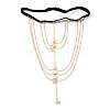 Tassel Alloy Thigh Chain AJEW-G059-02B-G-2