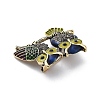 Alloy Enamel Brooch JEWB-C037-32B-AG-2