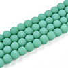 Opaque Glass Beads Strands GLAA-T032-P8mm-MD12-1