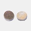 Electroplate Natural Druzy Crystal Cabochons G-L047-10mm-04-1