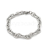 304 Stainless Steel Mariner Link Chain Bracelets for Women BJEW-F488-54C-P-4