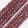 Natural Garnet Beads Strands X-G-K182-2mm-10-1