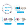 Boutigem 24Pcs 12 Styles Alloy Enamel Connector Charms FIND-BG0001-03-4