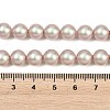 Frosted Glass Pearl Beads Strands GLAA-A044-08A-13-4