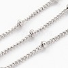 3.28 Feet 304 Stainless Steel Twisted Chains X-CHS-K003-02P-0.5MM-1