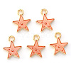 Alloy Enamel Charms X-ENAM-S121-028D-2