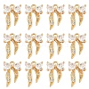 10Pcs Brass Cubic Zirconia Charms KK-YW0003-17-1