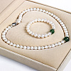 Natural Freshwater Pearl Beaded Necklace & Bracelets Sets for Women WGE4EAE-41-1