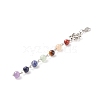 Natural Gemstone Link Pendant Decoration Sets HJEW-JM00692-3