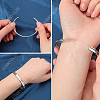 SUNNYCLUE 3Pcs 3 Style 304 & 201 Stainless Steel Grooved Bangle Making BJEW-SC0001-16-3