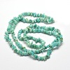 Natural Amazonite Chip Beads Strands G-M205-64A-2