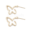 Butterfly Alloy Studs Earrings for Women EJEW-H309-11KCG-1