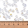 Baking Paint Transparent Colours Glass Round Beads SEED-L011-13A-08-4