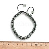 Adjustable Natural Labradorite and Non-magnetic Synthetic Hematite Braided Bead Bracelets BJEW-Z090-01I-5