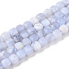 Natural Blue Lace Agate Beads Strands G-N342-126-1