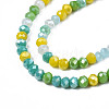 Opaque Glass Beads Strands GLAA-T006-07-A04-3