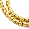 Electroplate Glass Beads Strands EGLA-F166-01A-G-3