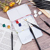 Wooden Mini Paints Brush Set AJEW-PH0001-66-2