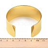 Brass Plain Wide Cuff Bangles BJEW-D039-03G-3