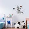 Translucent PVC Self Adhesive Wall Stickers STIC-WH0016-006-4