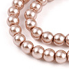 Baking Paint Pearlized Glass Pearl Round Bead Strands X-HY-Q003-4mm-11-3