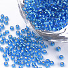 Silver Lined Glass Seed Beads SEED-Q025-1.5mm-C04-1