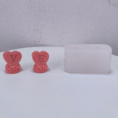 Valentine's Day Theme DIY Candle Food Grade Silicone Molds DIY-C022-07-1