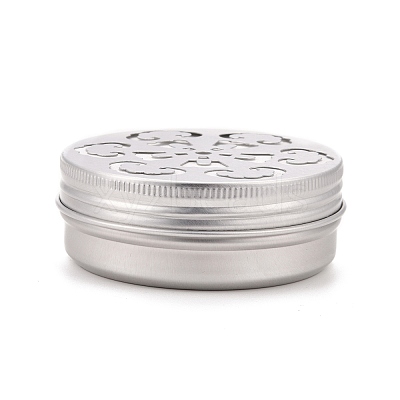 Aluminium Shallow Round Tins AJEW-WH0258-141B-1