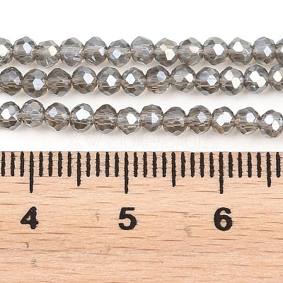 Electroplate Glass Beads Strands EGLA-A034-T2mm-B19-1-1