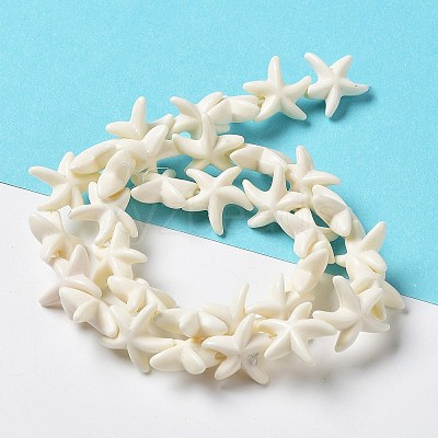 Synthetic Turquoise Dyed Beads Strands G-A218-03-1