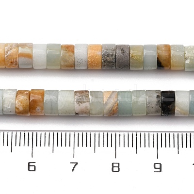 Natural Flower Amazonite Beads Strands G-Z006-C49-1