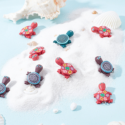 Handmade Polymer Clay Pendants PORC-SC0001-04-1