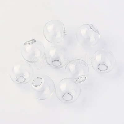 Round Mechanized One Hole Blown Glass Globe Ball Bottles X-BLOW-R001-18mm-1