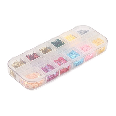 12G 12 Styles Ornament Accessories Plastic Paillette/Sequins Beads KY-FS0001-11-1