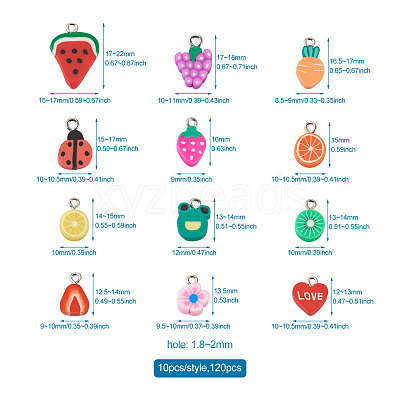 Handmade Polymer Clay Charms CLAY-KS0001-01-1