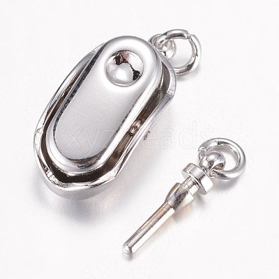 Tarnish Resistant 304 Stainless Steel Box Clasps STAS-P100-22P-1