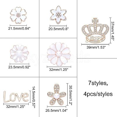 Alloy Rhinestone Cabochons PALLOY-OC0002-15LG-1