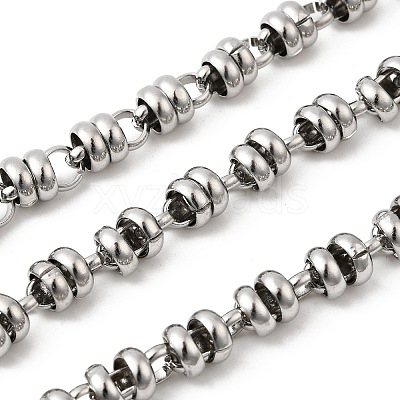 304 Stainless Steel Flat Round Link Chains CHS-K024-14P-1