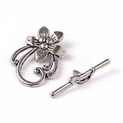 Tibetan Style Alloy Toggle Clasps X-LF0677Y-1