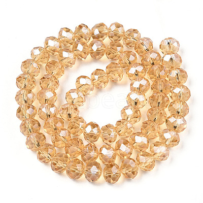 Electroplate Glass Beads Strands EGLA-A034-T2mm-A30-1