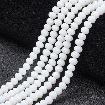 Opaque Solid Color Glass Beads Strands EGLA-A034-P8mm-D01-1