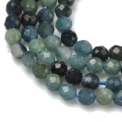 Natural Blue Tourmaline Beads Strands G-B168-A06-2mm-1
