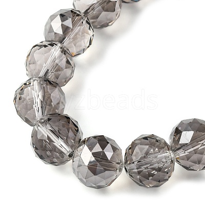 Transparent Electroplate Glass Beads Strands EGLA-N002-34F-F02-1