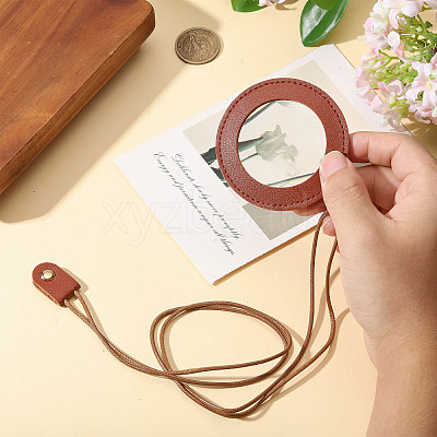 2Pcs Neck Wear Magnifying Glass AJEW-CA0005-27B-1