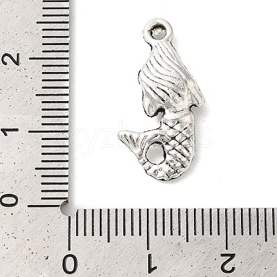 Tibetan Style Alloy Mermaid Pendants TIBEP-Q043-223-RS-1